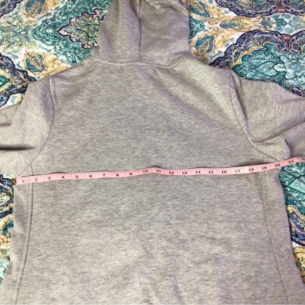 NCAA Clemson Gray XL Hoodie with Orange Graphic and Long Sleeves (0184) - Picture 4 of 7